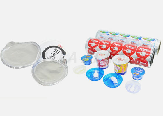 76mm PP 요구르트 컵 PP PS PE PVC를 위한 쉬운 Peelable 알루미늄 Lidding 포일
