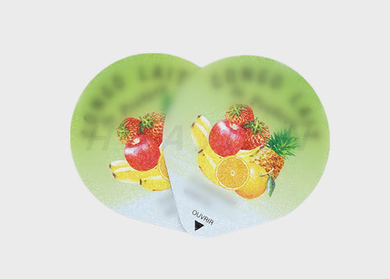 76mm PP 요구르트 컵 PP PS PE PVC를 위한 쉬운 Peelable 알루미늄 Lidding 포일